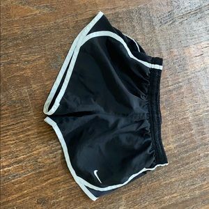 Girls black nike shorts, good condition!